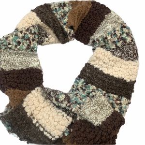 Textured Fashion Woven Winter Scarf Multicolor